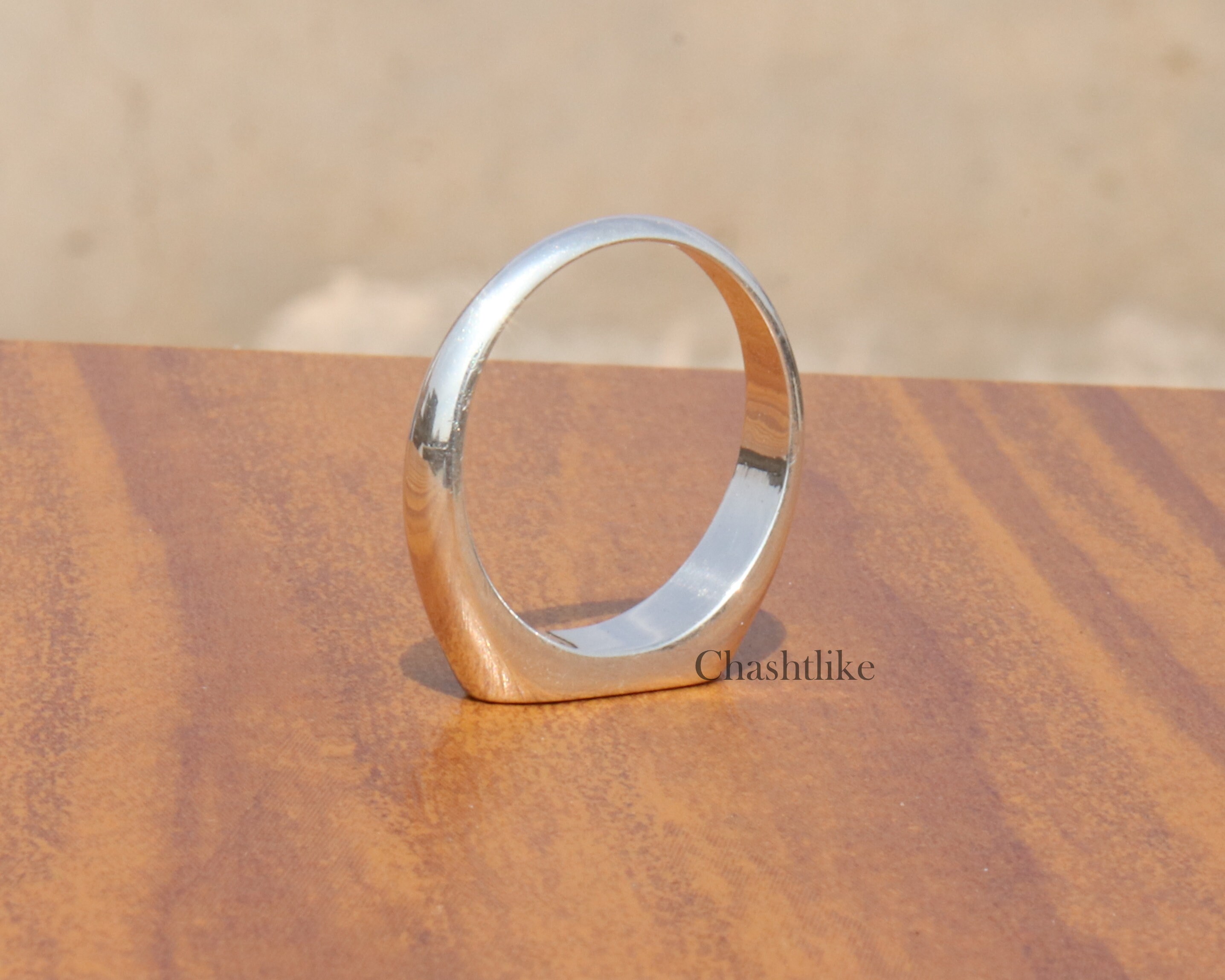 Handmade 925 Silver Signet Ring: Elegant Unisex Stacking Band - Etsy Handmade 925 Silver Signet Ring: Elegant Unisex Stacking Band - Etsy