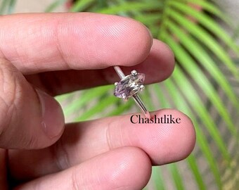 Marquise Ametrine Ring: 925 Sterling Silver Solitaire, Handmade