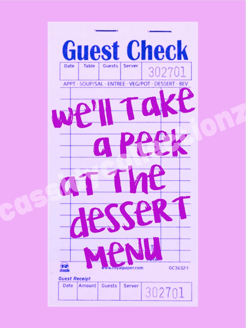 Preppy Guest Check Poster Set of 8 Etsy