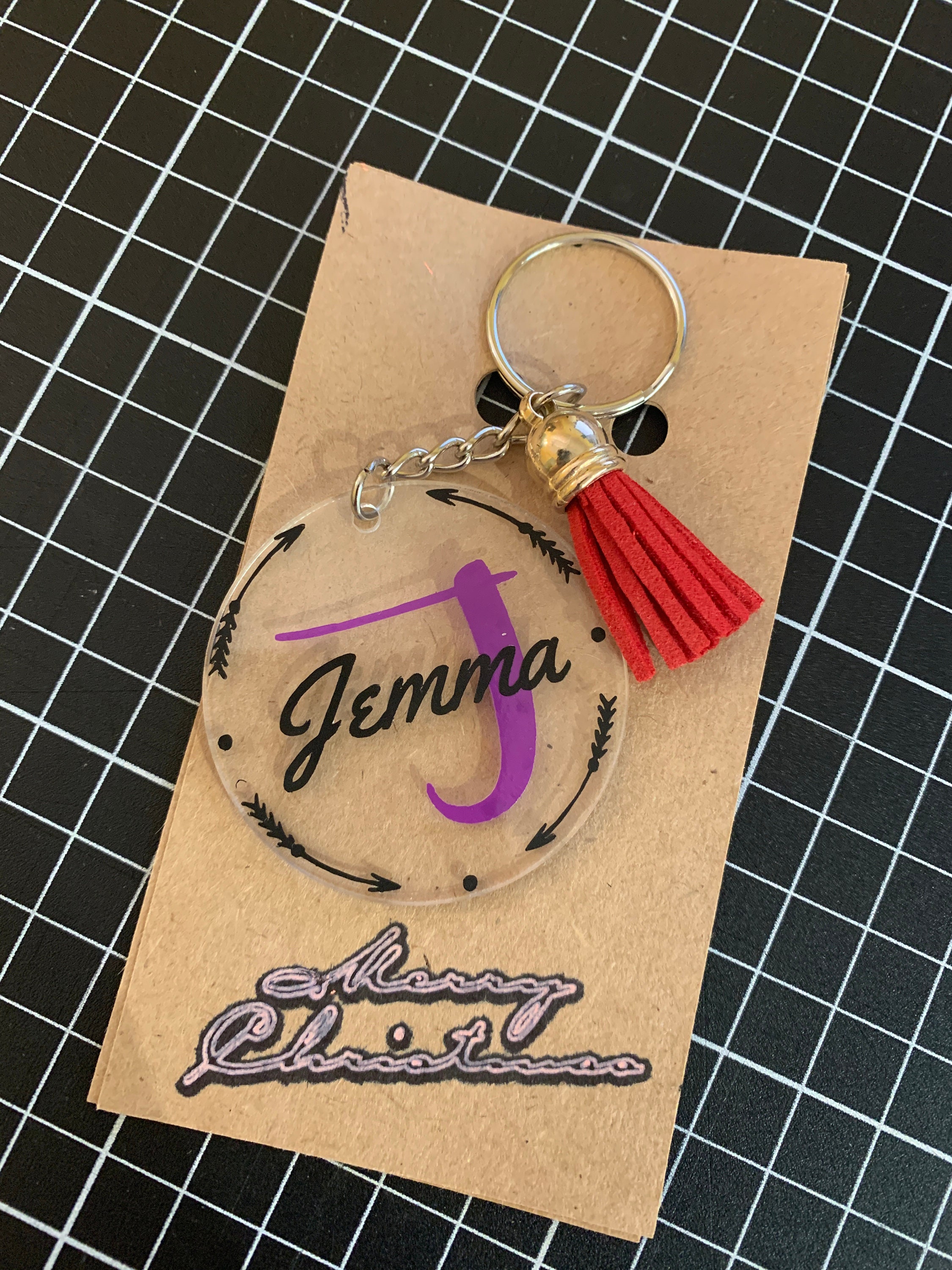 Personalised Keyring Custom Names Etsy