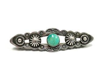 カトラリー(スプーン等) Vintage Fred Harvey Navajo Spoon Brooch Beautiful Vtg Native American Fred Harvey Era Silver Stamp Spoon