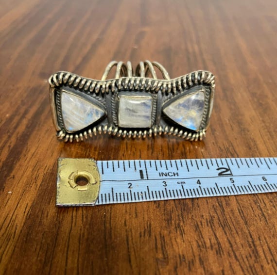 Rain Moonstone Sterling Silver Ring - image 15