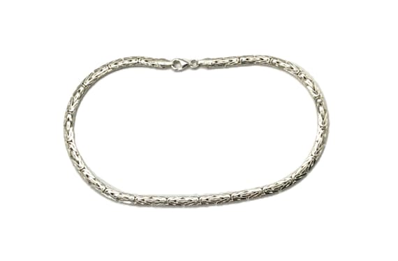 Fancy Link Anklet - Sterling Silver - - image 2