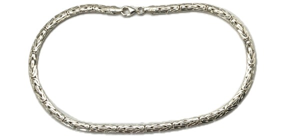 Fancy Link Anklet - Sterling Silver - - image 4