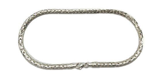 Fancy Link Anklet - Sterling Silver - - image 3