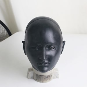A Handmade Alice Silicone Black Mask for Crossdressing Cosplay Use to Fun