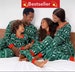 2022 CHRISTMAS Family Matching PAJAMAS Set Mother Father Kids Family Look Outfit Baby Rompers Sleepwear Pyjamas Polyester 