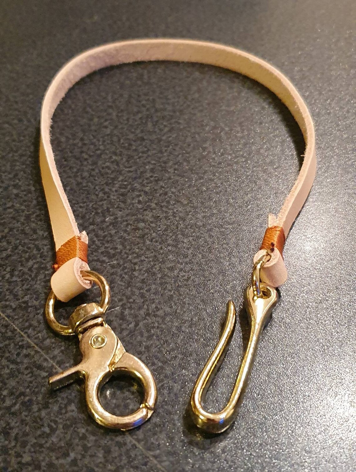 Leather Biker Wallet Chain Etsy