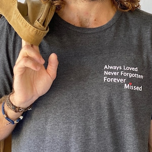 Memorial T-Shirt: Heart with Missing Piece - Sympathy Gift