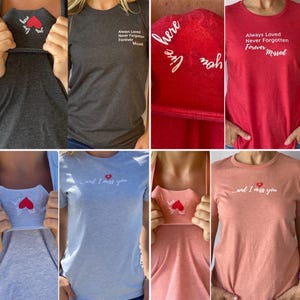 Memorial T-Shirt: &#39;Missing Piece&#39; Heart - Sympathy Gift