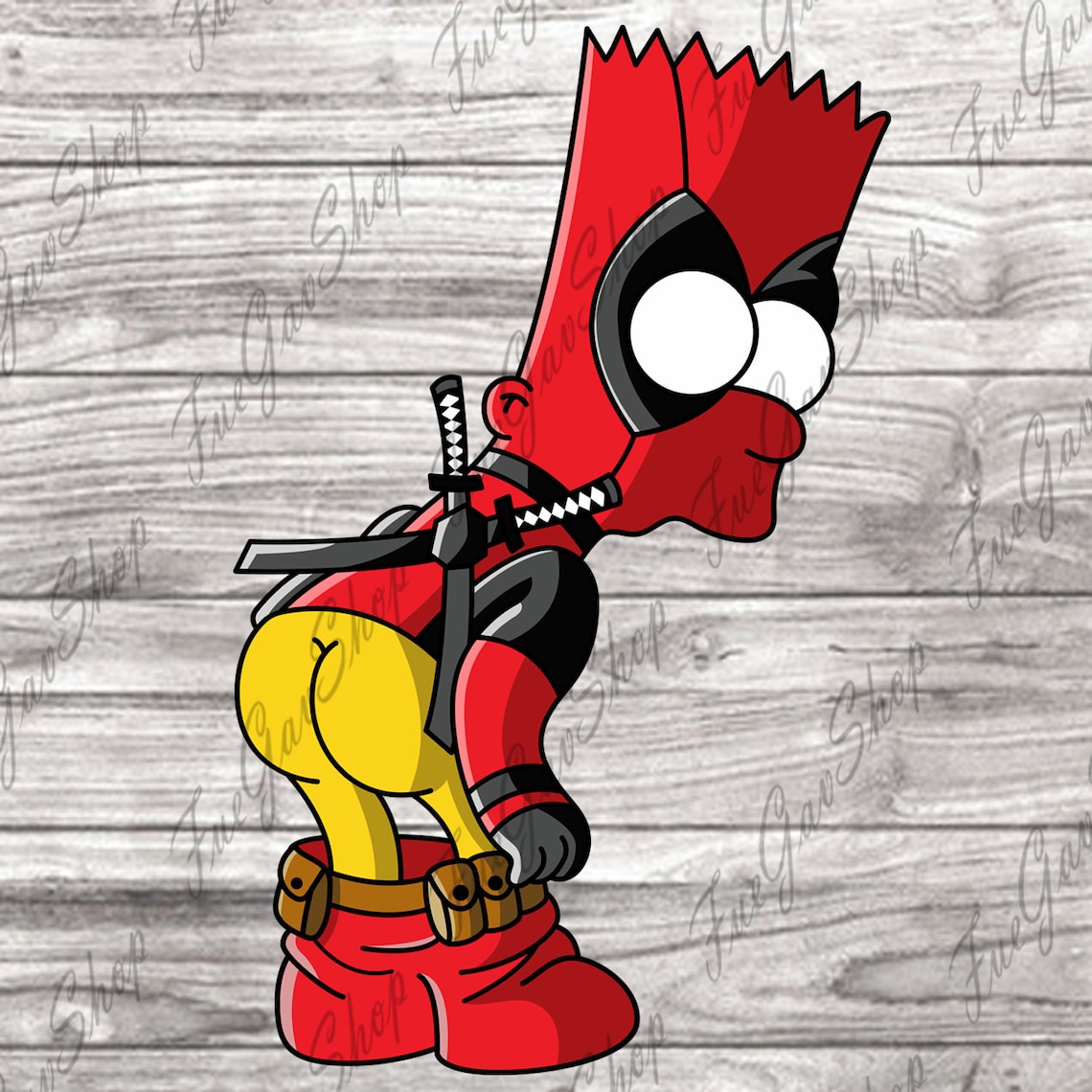 bart simpson deadpool lego