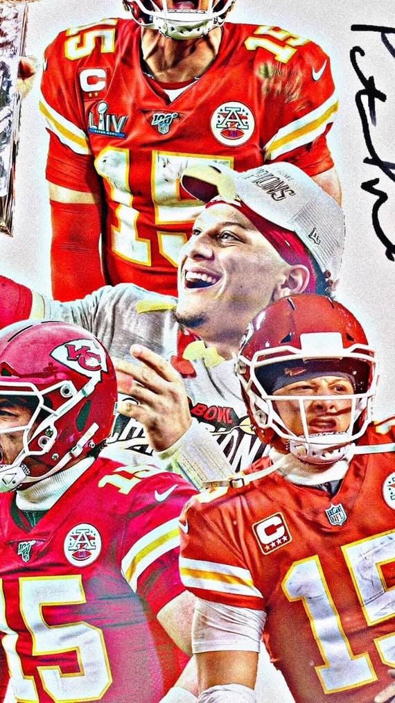 Patrick Mahomes Digital HD iPhone Wallpaper Kansas City Chiefs Super Bowl  LIV Champion 