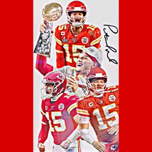 Patrick Mahomes Digital HD iPhone Wallpaper | Kansas City Chiefs | Super Bowl LIV Champion