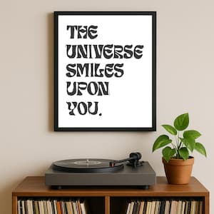 The Universe Smiles Upon You - DIGITAL DOWNLOAD - Khruangbin Print - Wall Art