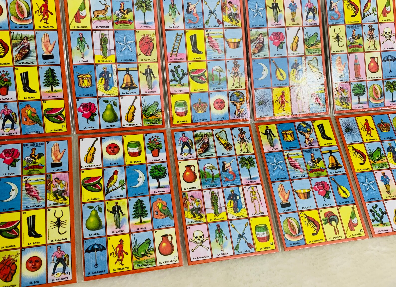 Accordion Style Loteria Cards Laminated Etsy