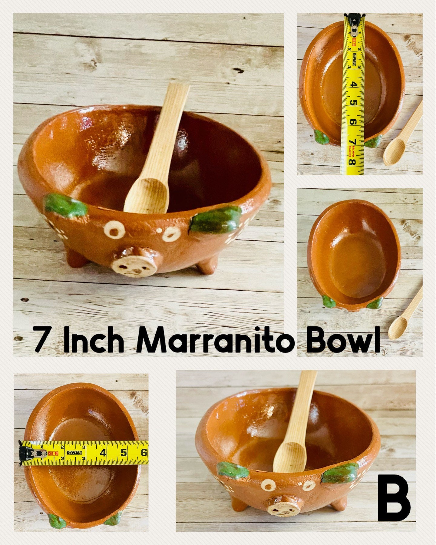 Salsero de Barro with Lid & Serving Spoon Traditional Salsa Bowl Chip –  Kitchen & Restaurant Supplies