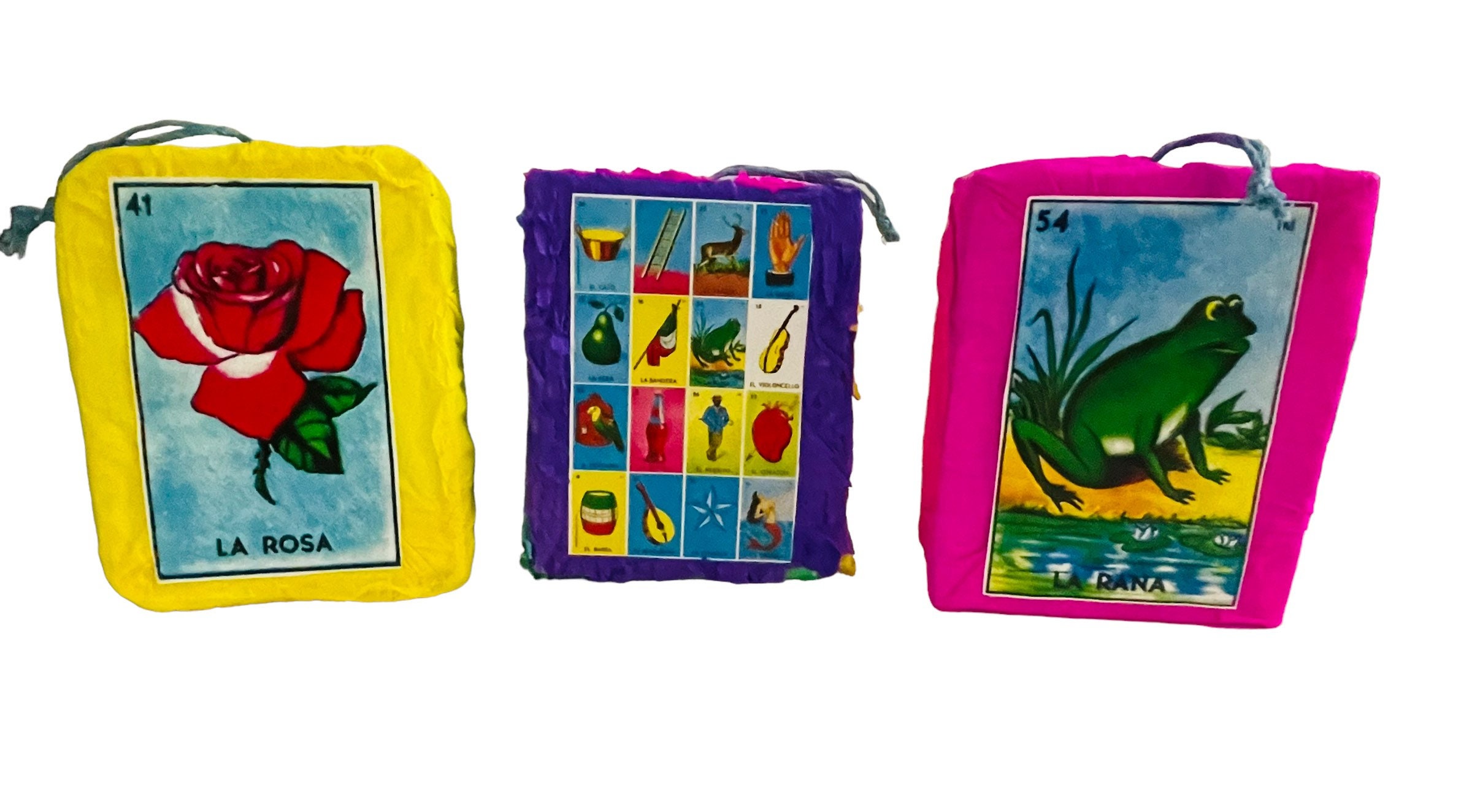 Mexican Loteria Piñatas Piñatas Mexicanas De Loteria Etsy