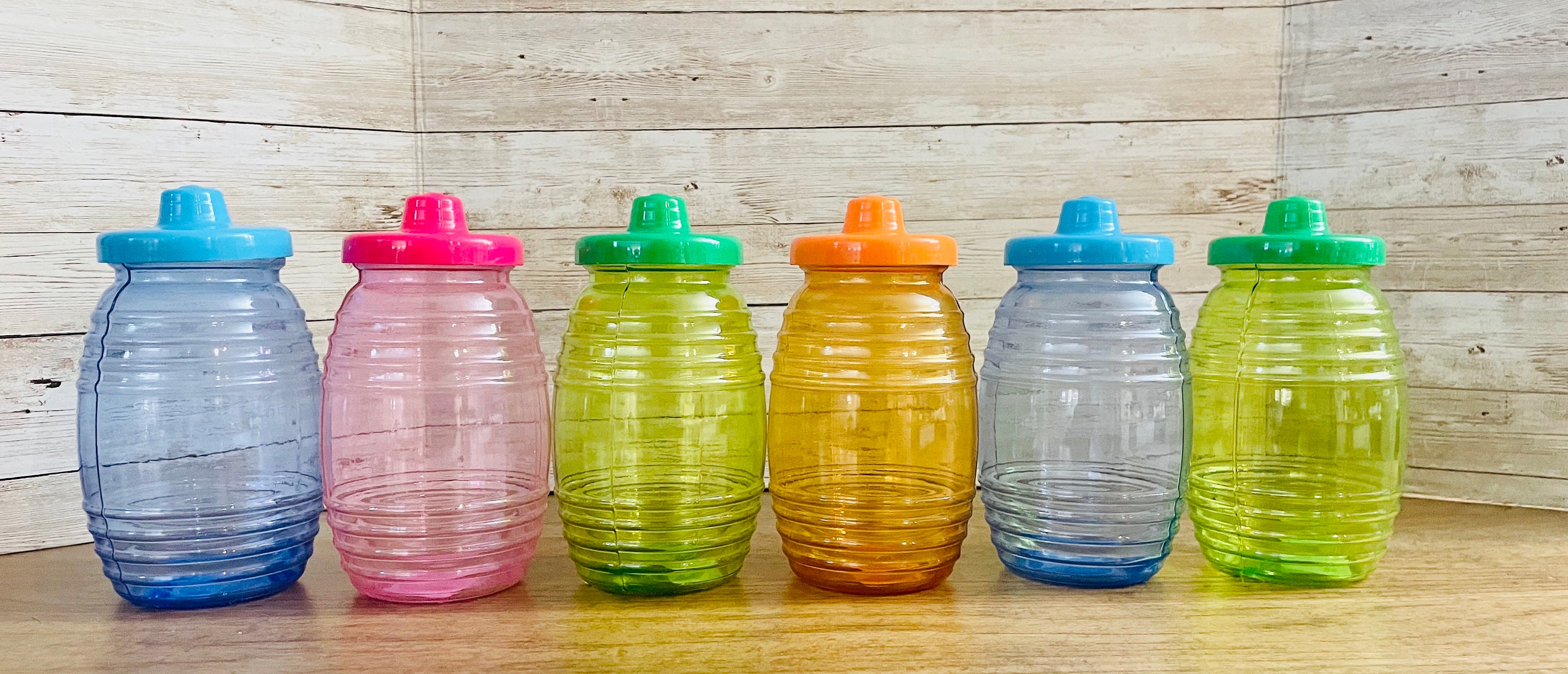 Set of 50 Mexican Vitroleros Aguas Frescas 16 Ounces Plastic Vitrolero  Drinking Containers 5.5 Mexican Party Supplies Small 