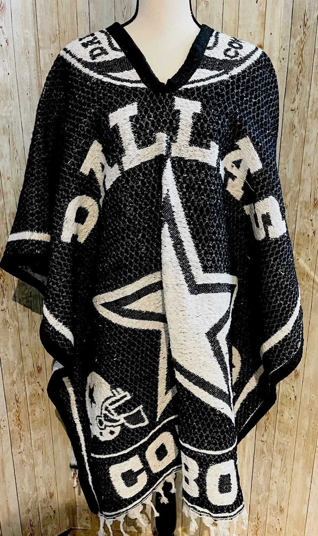 NFL Poncho Sarape De Football Americano Sarape Gavan Jorongo Etsy