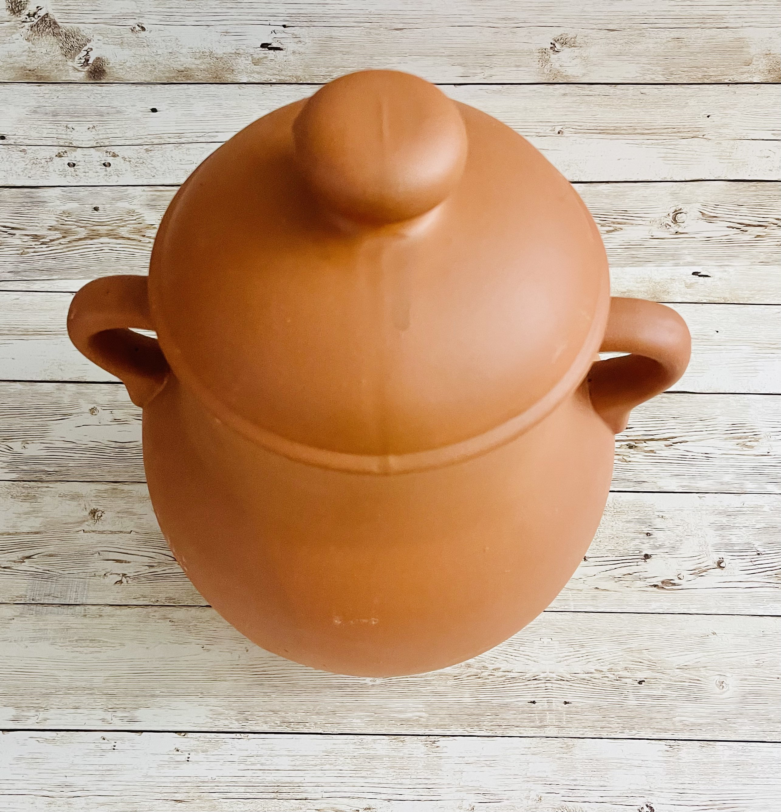 Buy Olla Frijolera De Barro 1.5 Qt. Mini Traditional Handmade Mexican  Authentic Artisan Barro Clay 100% Stockpot with Brown Glaze Interior Finish  Online at Low Prices in India 
