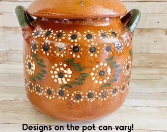 Handmade Clay Pot for Beans  Jarro de Barro para Frijoles Terracota Beans Pot