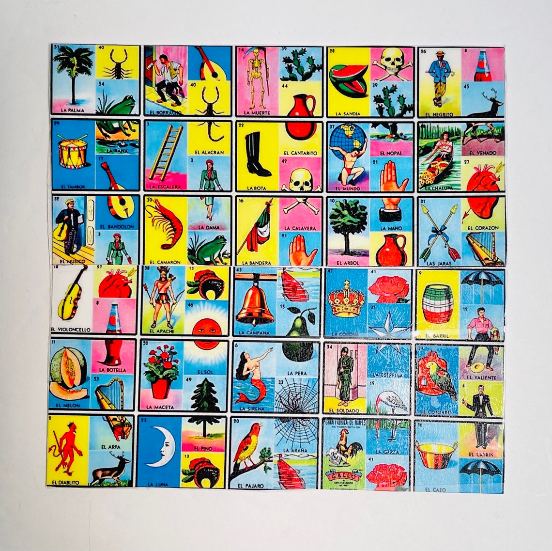 Pozito Loteria Cards Cartas De Loteria De Pozito - Etsy