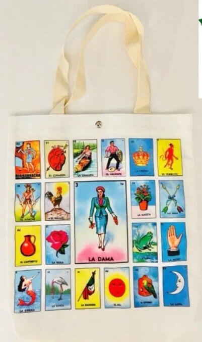 Loteria Tote Bag Bolsa De Loteria Mexicana Etsy
