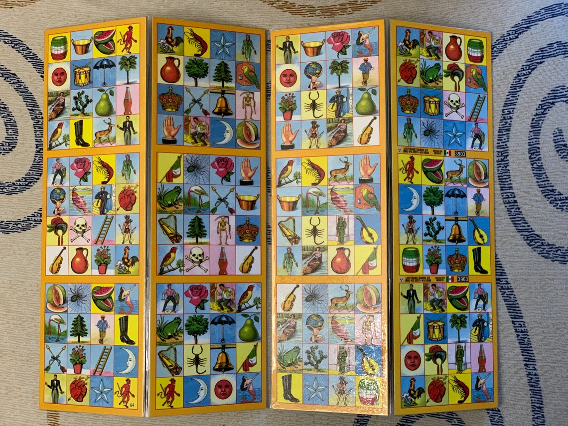 Accordion Style Loteria Cards Laminated Etsy