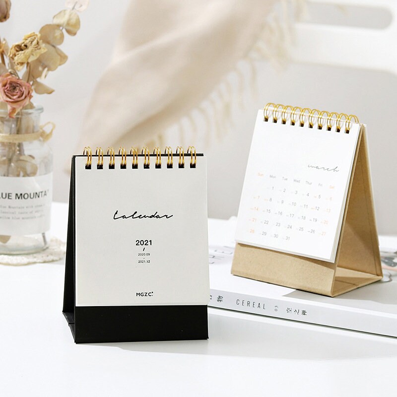 2021 Mini Desk Calendar Cute Colorful Calendar Planner | Etsy