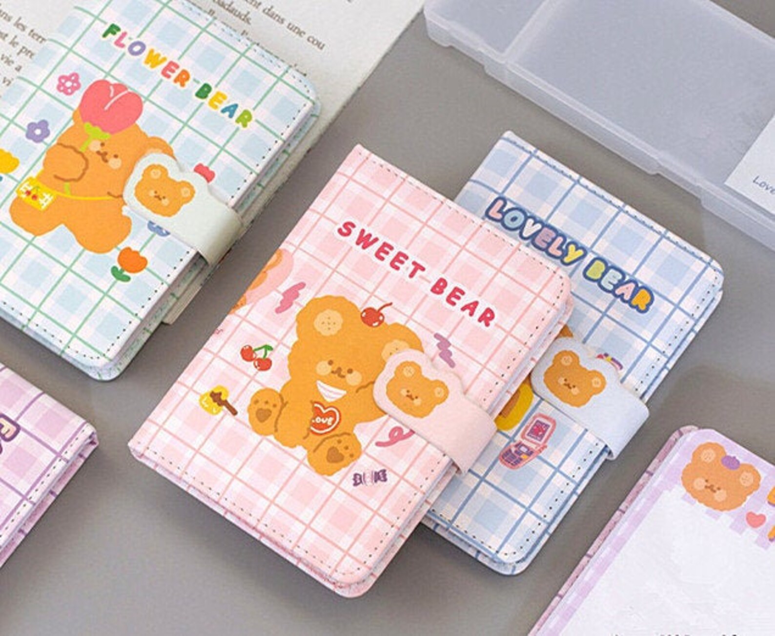 Cute Bears Journal PU Cushion Cover Kawaii Bear Notebook Etsy