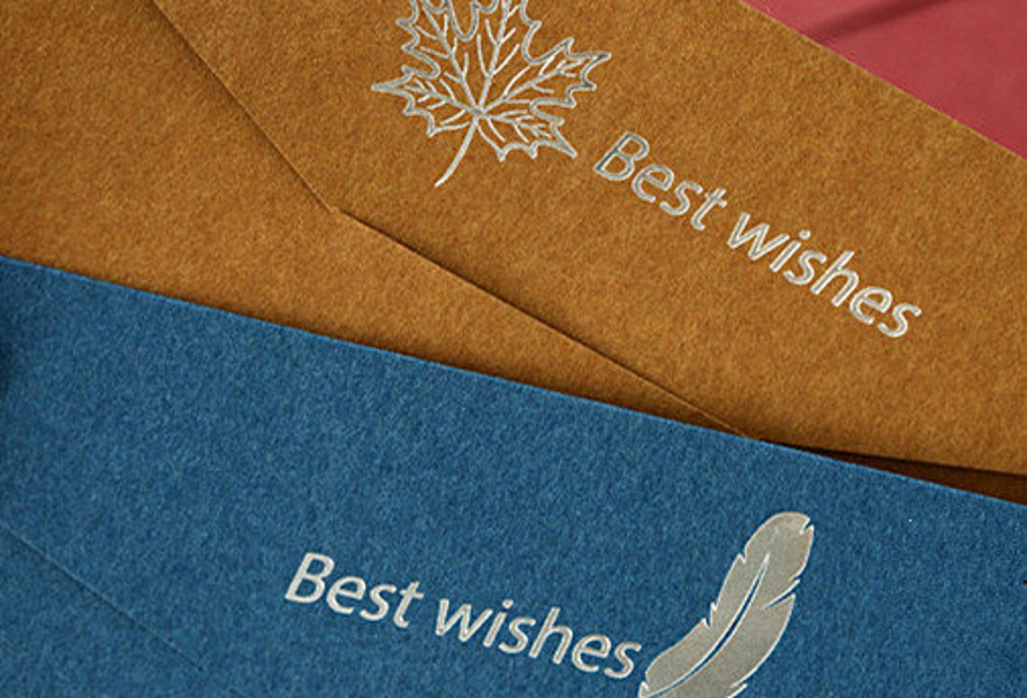 Craft Envelopes Best Wishes Envelopes Envelopes For Letters Etsy