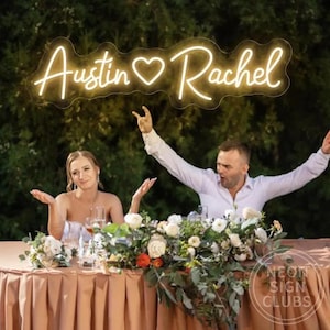 Custom Wedding Neon Sign for Reception,Neon Wedding Light,Neon Sign Wedding,Wedding Ceremony,Neon Sign Light,Wedding Gifts,Wedding Decor