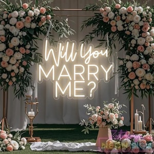 Will You Marry Me Neon Sign,Custom Neon Sign,Illuminated Wedding Sign,Neon Wedding Sign,Wedding Decor,Wedding Sign,Wedding Sign,Custom Sign
