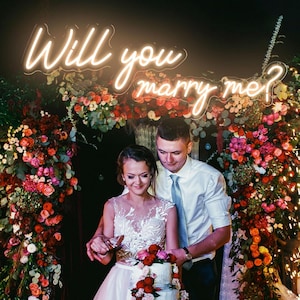 Will you marry me Neon Sign,Proposal Neon Sign,Marry Me Led Sign,Custom Neon Sign,Wedding Neon Sign,Engagement Party Decor,Wedding Decor