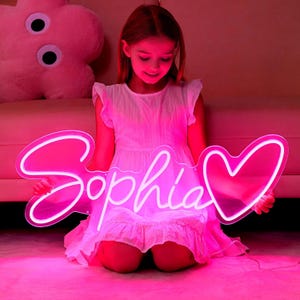 Custom Name Neon Sign For Kids room,Led Neon Sign,Home Wall Decor,Kids Room Decor,Kid&#39;s Room Decor,Gift for Her,Personalized Gift,Neon Sign