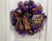 Happy Halloween Candy Wreath