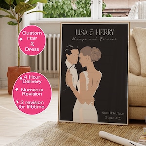 Wedding Art, Personalized Wedding Poster, Printable Wedding Art, Customized Wedding Art, Wedding Memory, Anniversary Gifts for Parents