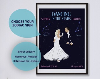 Wedding Art, Personalized Wedding Poster, Printable Wedding Art, Customized Wedding Art, Unique Wedding Gift, Custom Wedding Welcome Sign