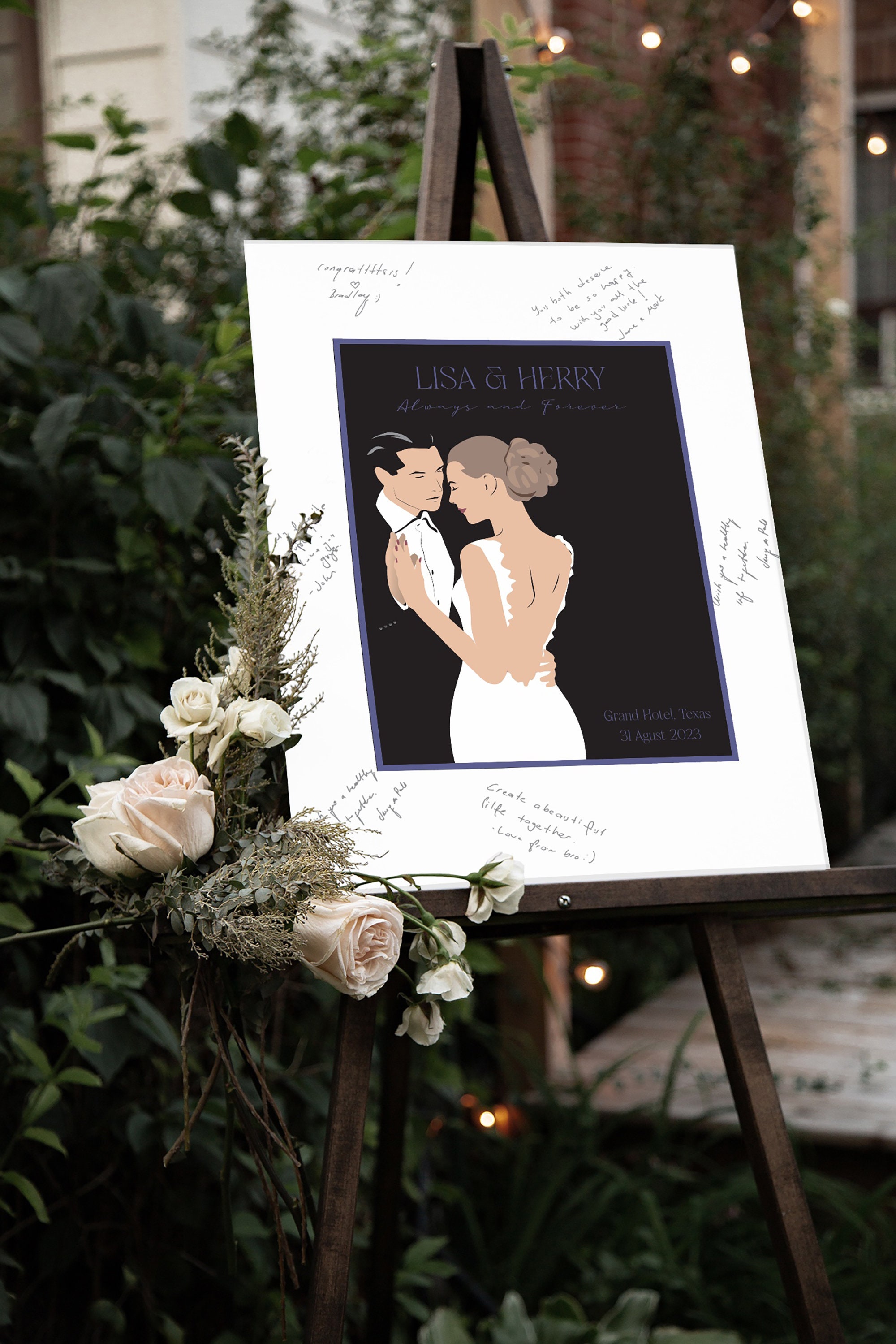 Wedding Art Personalized Wedding Poster Printable Wedding - Etsy