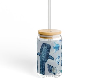 Ocean life Sipper Glass, 16oz