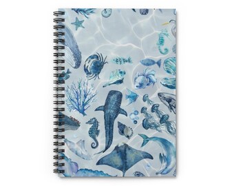 Ocean life Spiral Notebook - Ruled Line
