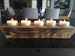 Rustic All Natural Candleholder, Long Wood Centerpiece, Unique al natural centerpiece, eco-friendly, no chemicals stains or dyes 