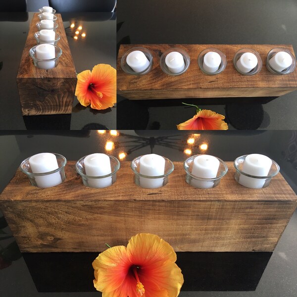 4x4 Wood Candle Etsy