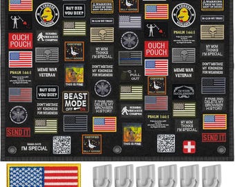 Panneau pour Patch, Patches Mural 110 x 70 cm, Tableau Tactique