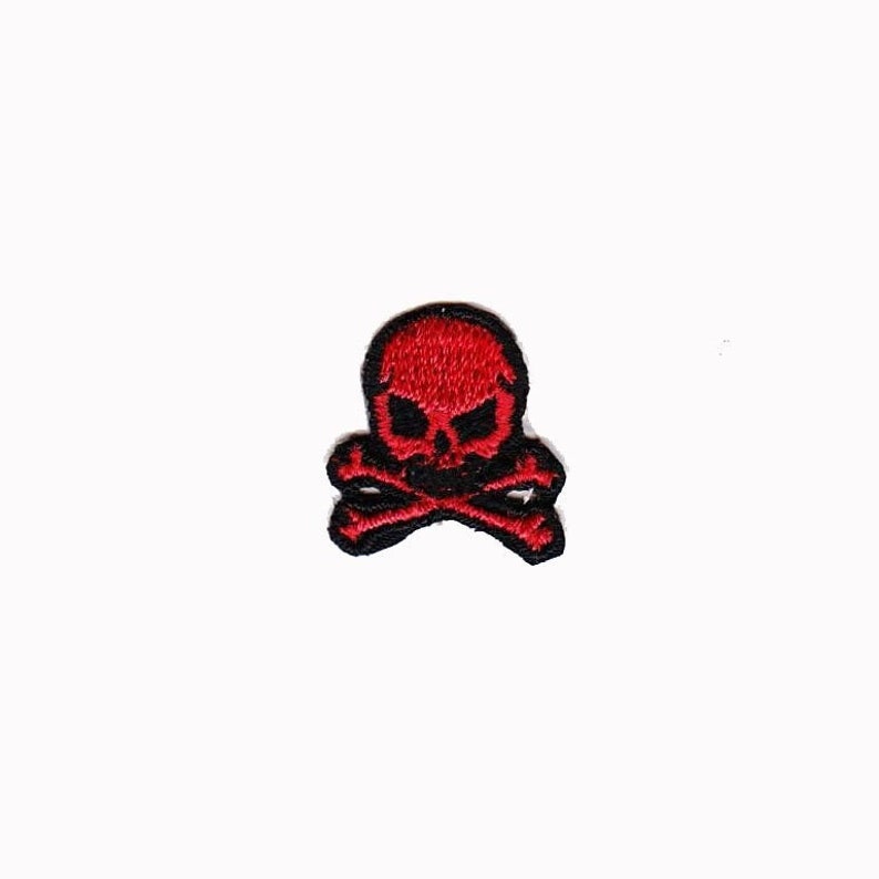 Accessories Hats Pants Jackets - FREE SHIPPING Tiny Skull /& Crossbones Iron On Patch 10 Pack Sew on to Clothing Uniforms Backpacks