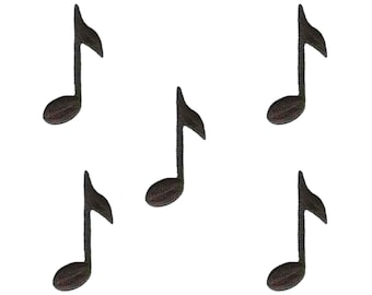 Musical Eighth Note Iron On Patch – Large