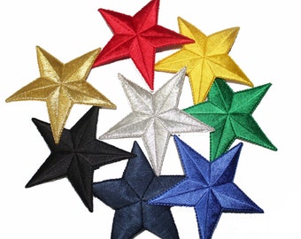 Star Patches Embroidered Star Iron On Patch Appliques