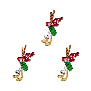 Golf Club Patches (3er-Pack) Sport gestickt Aufnäher Applikation