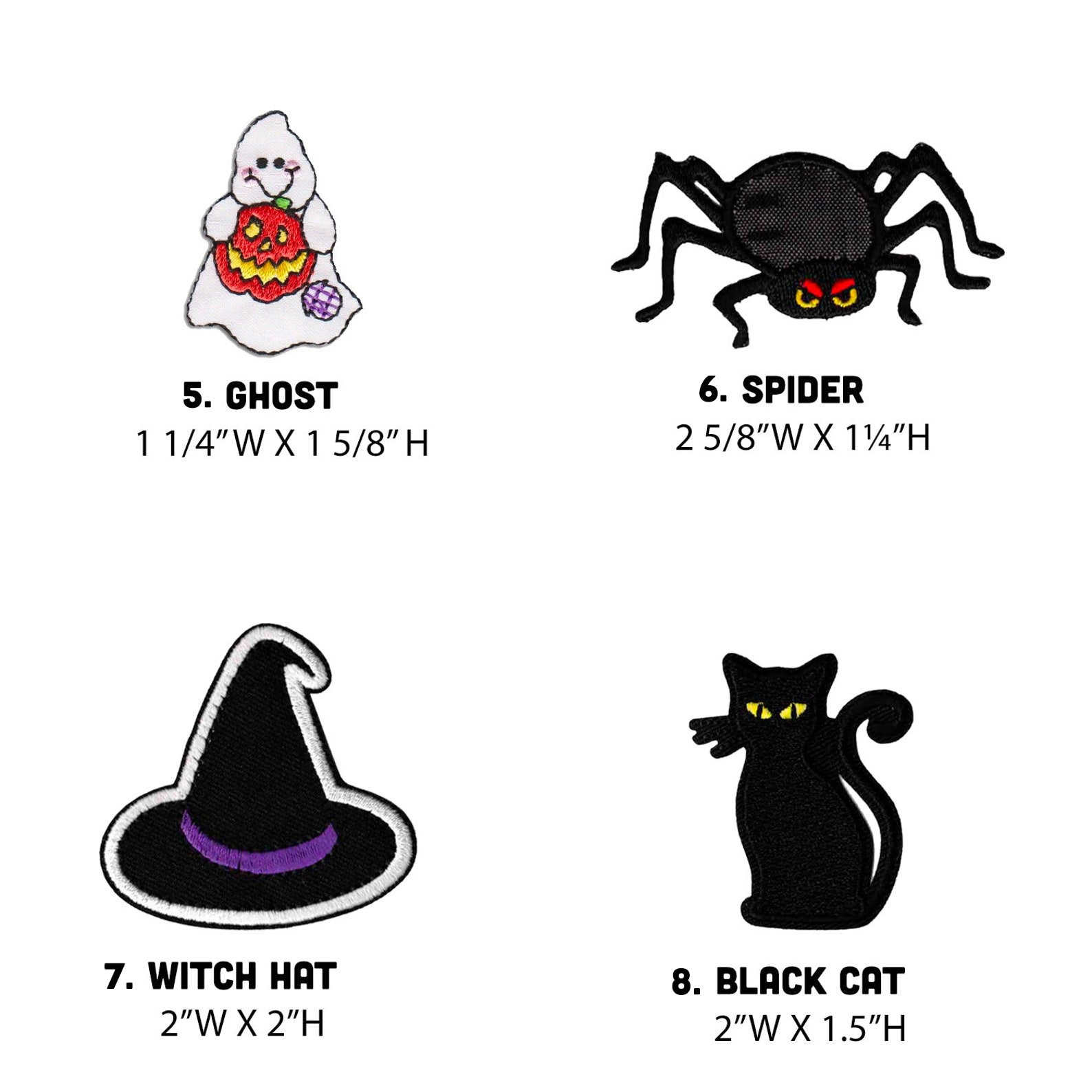 Witch Embroidered Patch - Iron-On Halloween Applique for Clothing Witch Embroidered Patch - Iron-On Halloween Applique for Clothing