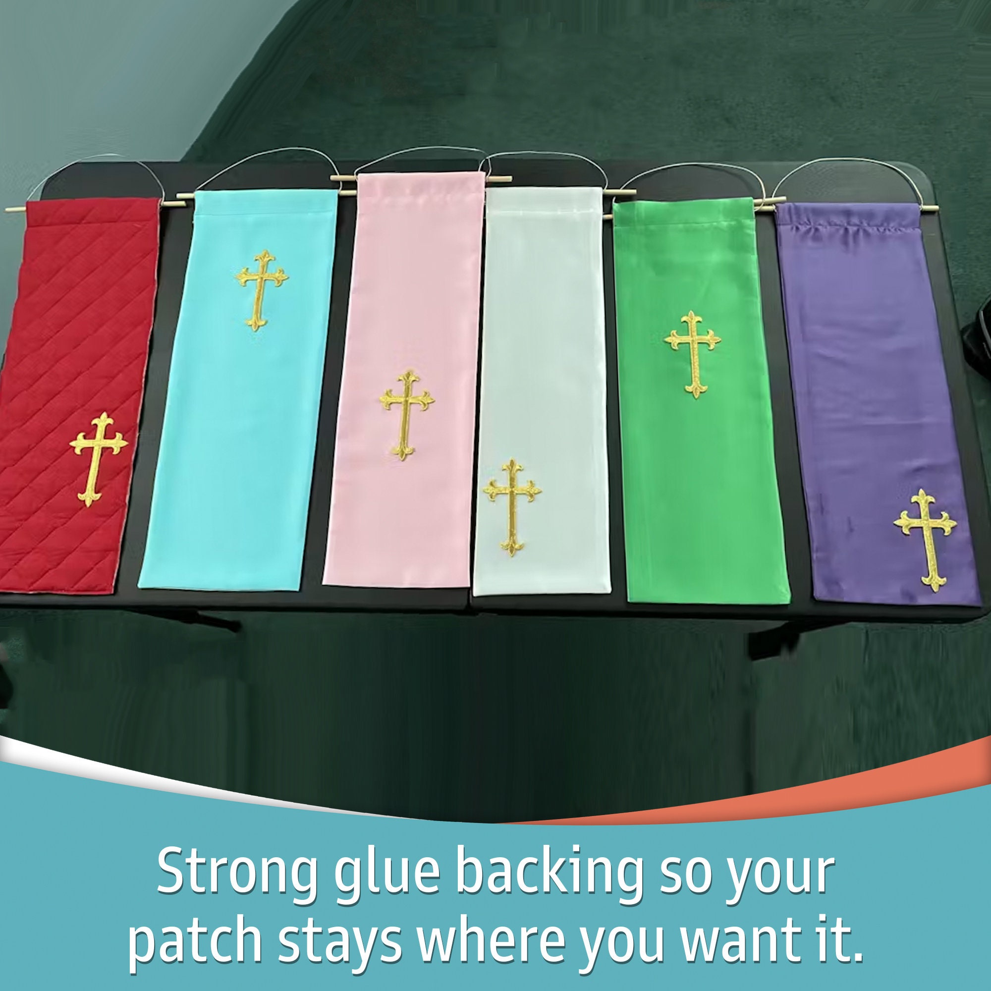 Toppa Da Ricamo Ferro Su Toppe Per Riparare Giacche Supporto Sacro - Foto 3